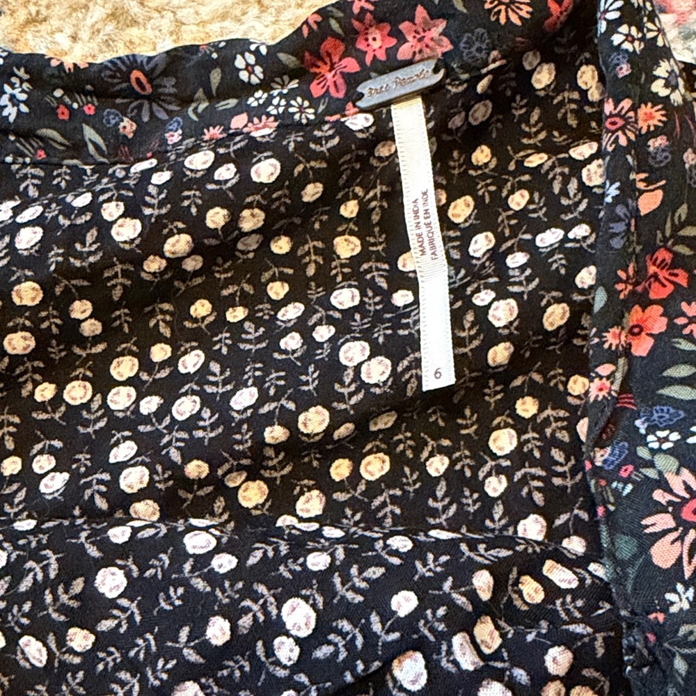 Free People Esmeralda Mixed Print Midi Wrap Skirt - Picture 7 of 8